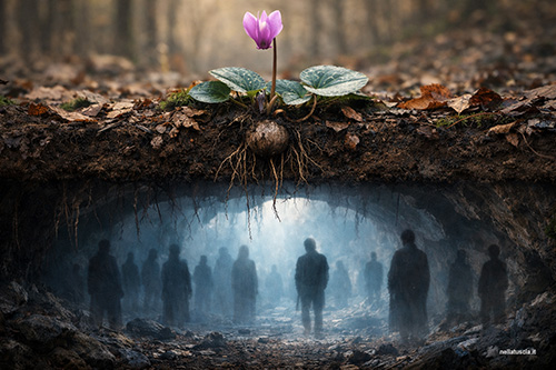 Il ciclmanino vigila tra sopra e sotto.