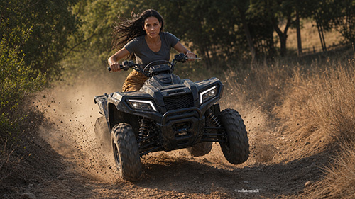 Livia ancora ferita si dirige ai Gelsi con il quad.